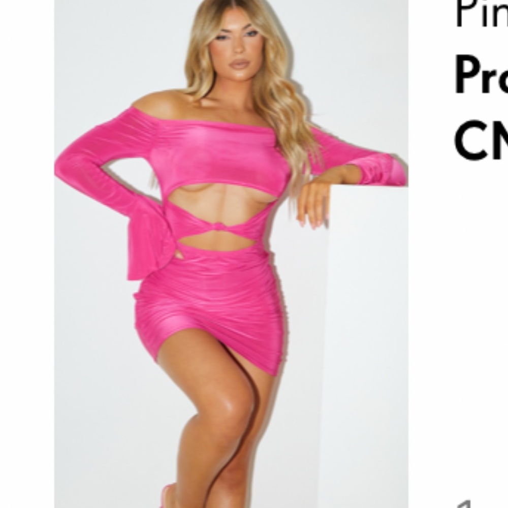 US 8 pink mini dress